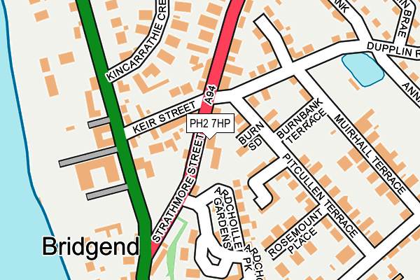 PH2 7HP map - OS OpenMap – Local (Ordnance Survey)