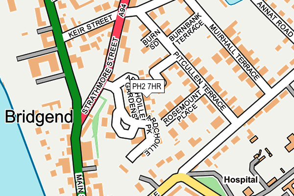 PH2 7HR map - OS OpenMap – Local (Ordnance Survey)
