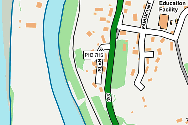 PH2 7HS map - OS OpenMap – Local (Ordnance Survey)