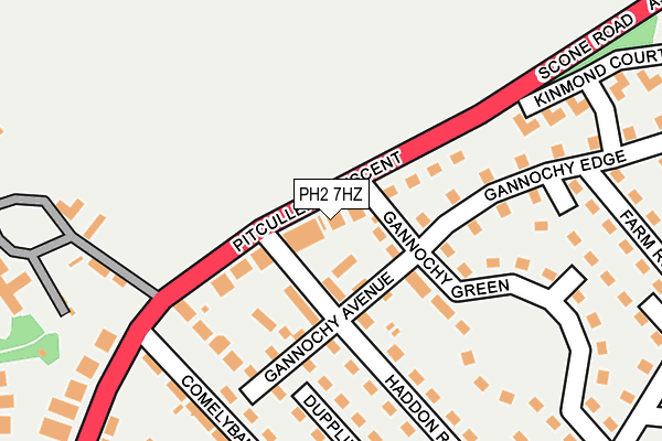 PH2 7HZ map - OS OpenMap – Local (Ordnance Survey)