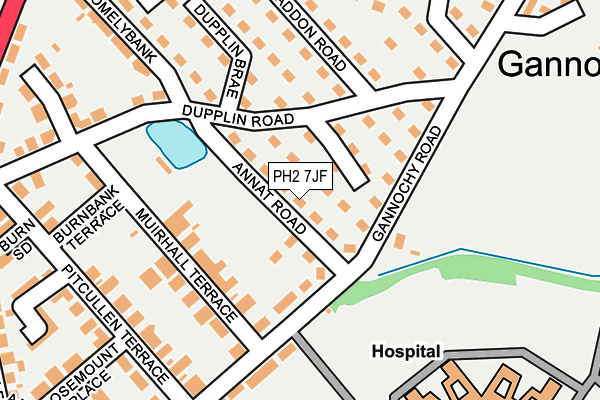 PH2 7JF map - OS OpenMap – Local (Ordnance Survey)