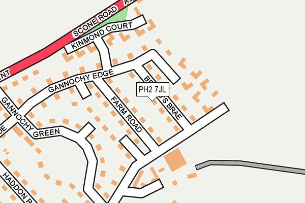 PH2 7JL map - OS OpenMap – Local (Ordnance Survey)