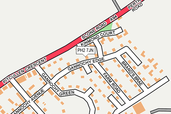 PH2 7JN map - OS OpenMap – Local (Ordnance Survey)