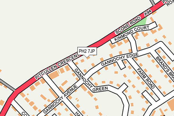 PH2 7JP map - OS OpenMap – Local (Ordnance Survey)