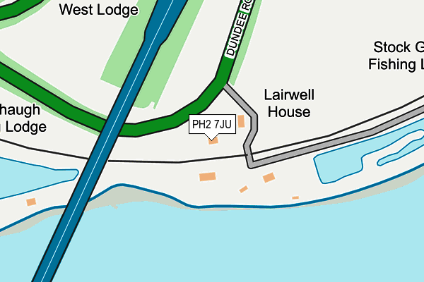 PH2 7JU map - OS OpenMap – Local (Ordnance Survey)