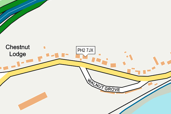 PH2 7JX map - OS OpenMap – Local (Ordnance Survey)