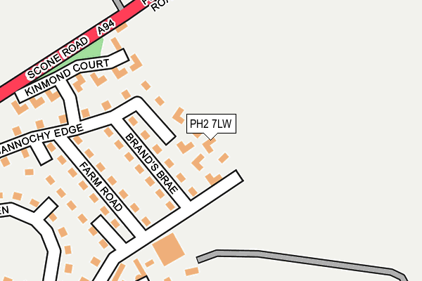 PH2 7LW map - OS OpenMap – Local (Ordnance Survey)