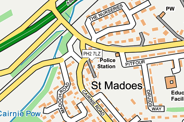 PH2 7LZ map - OS OpenMap – Local (Ordnance Survey)