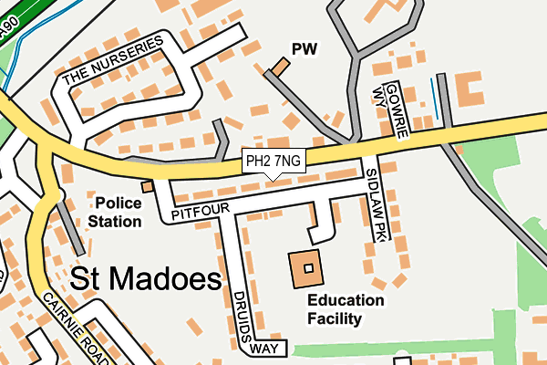 PH2 7NG map - OS OpenMap – Local (Ordnance Survey)