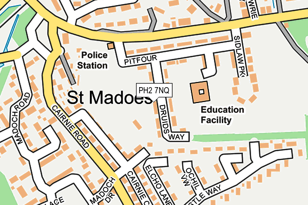 PH2 7NQ map - OS OpenMap – Local (Ordnance Survey)