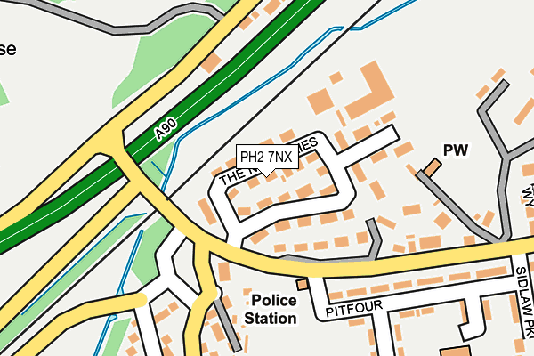 PH2 7NX map - OS OpenMap – Local (Ordnance Survey)