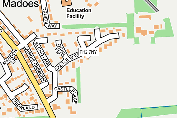 PH2 7NY map - OS OpenMap – Local (Ordnance Survey)