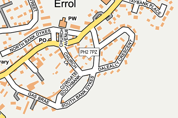 PH2 7PZ map - OS OpenMap – Local (Ordnance Survey)