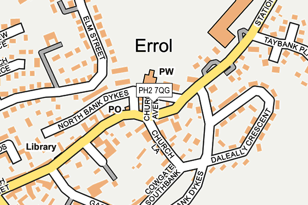 PH2 7QG map - OS OpenMap – Local (Ordnance Survey)