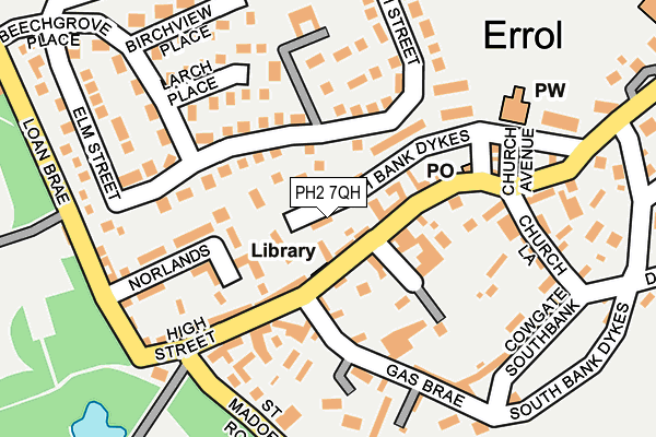 PH2 7QH map - OS OpenMap – Local (Ordnance Survey)