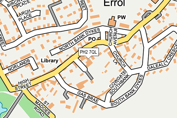 PH2 7QL map - OS OpenMap – Local (Ordnance Survey)