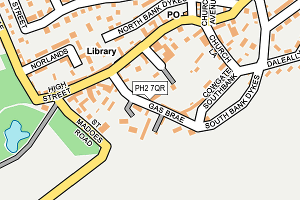 PH2 7QR map - OS OpenMap – Local (Ordnance Survey)