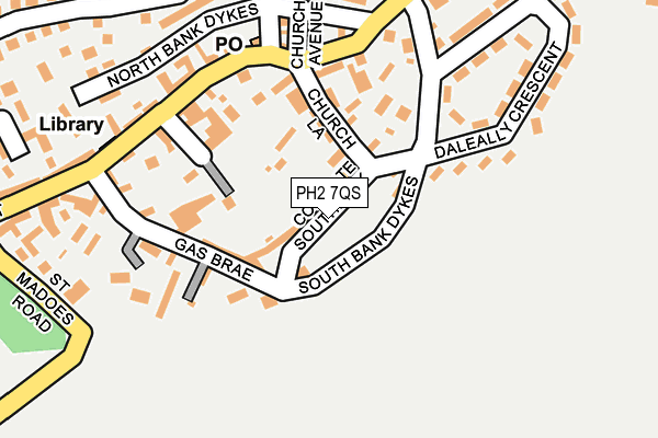 PH2 7QS map - OS OpenMap – Local (Ordnance Survey)
