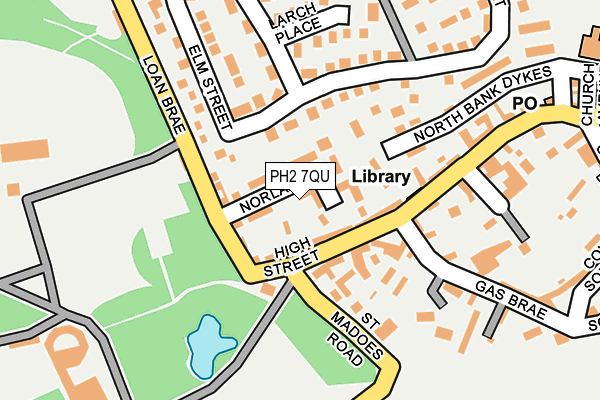 PH2 7QU map - OS OpenMap – Local (Ordnance Survey)