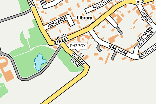 PH2 7QX map - OS OpenMap – Local (Ordnance Survey)
