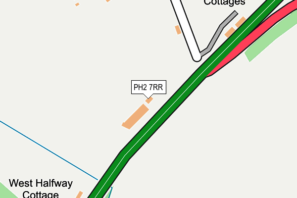 PH2 7RR map - OS OpenMap – Local (Ordnance Survey)