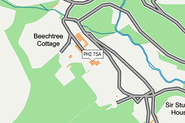 PH2 7SA map - OS OpenMap – Local (Ordnance Survey)