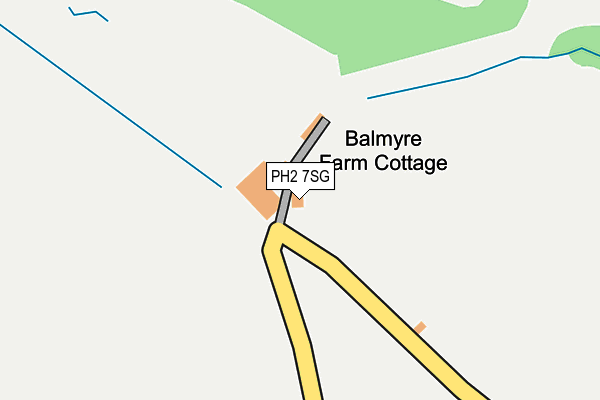 PH2 7SG map - OS OpenMap – Local (Ordnance Survey)
