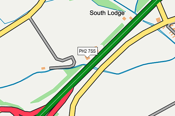 PH2 7SS map - OS OpenMap – Local (Ordnance Survey)