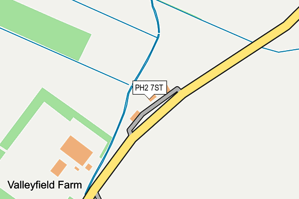 PH2 7ST map - OS OpenMap – Local (Ordnance Survey)