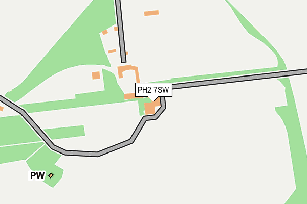 PH2 7SW map - OS OpenMap – Local (Ordnance Survey)