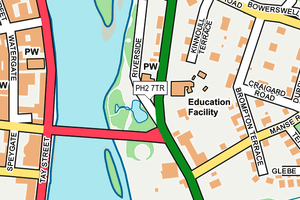PH2 7TR map - OS OpenMap – Local (Ordnance Survey)