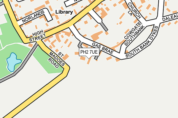 PH2 7UE map - OS OpenMap – Local (Ordnance Survey)