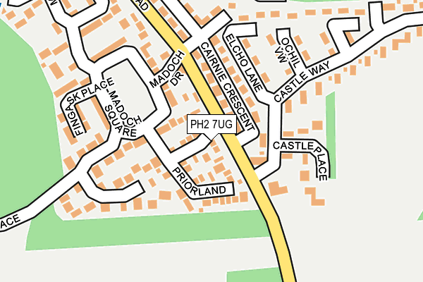 PH2 7UG map - OS OpenMap – Local (Ordnance Survey)