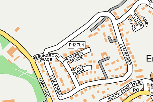 PH2 7UN map - OS OpenMap – Local (Ordnance Survey)