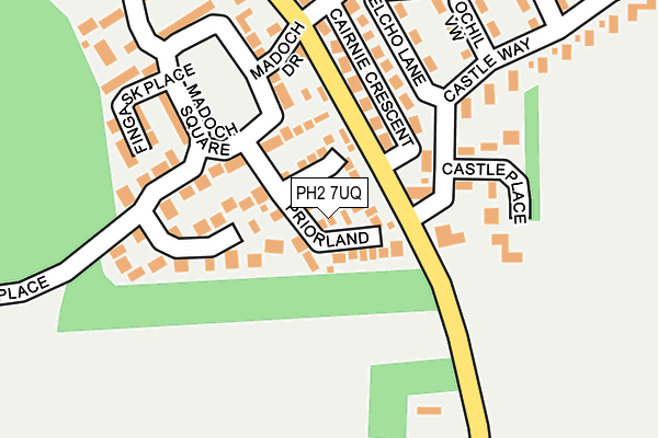 PH2 7UQ map - OS OpenMap – Local (Ordnance Survey)