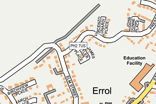 PH2 7US map - OS OpenMap – Local (Ordnance Survey)