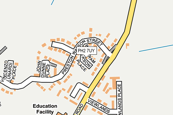 PH2 7UY map - OS OpenMap – Local (Ordnance Survey)