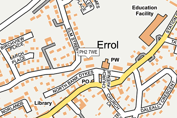 PH2 7WE map - OS OpenMap – Local (Ordnance Survey)