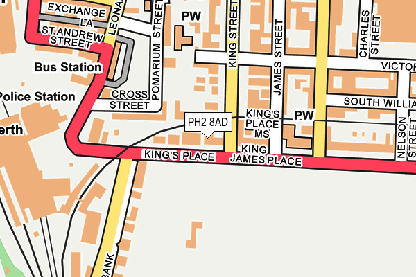 PH2 8AD map - OS OpenMap – Local (Ordnance Survey)