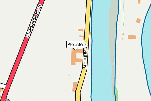 PH2 8BW map - OS OpenMap – Local (Ordnance Survey)