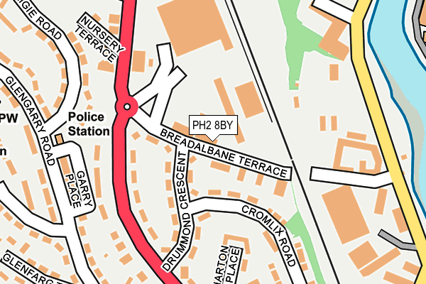 PH2 8BY map - OS OpenMap – Local (Ordnance Survey)