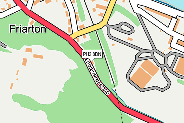 PH2 8DN map - OS OpenMap – Local (Ordnance Survey)
