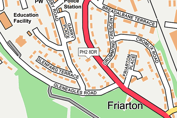 PH2 8DR map - OS OpenMap – Local (Ordnance Survey)