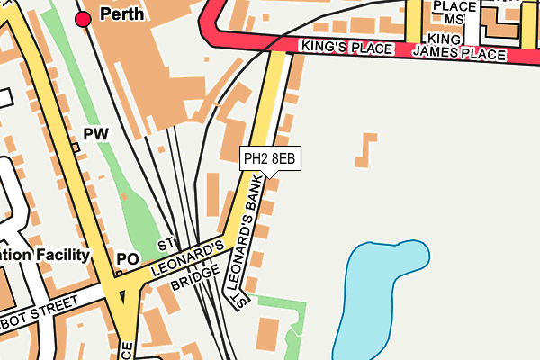 PH2 8EB map - OS OpenMap – Local (Ordnance Survey)