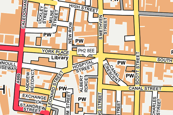 PH2 8EE map - OS OpenMap – Local (Ordnance Survey)