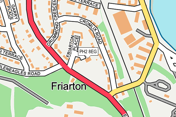 PH2 8EG map - OS OpenMap – Local (Ordnance Survey)