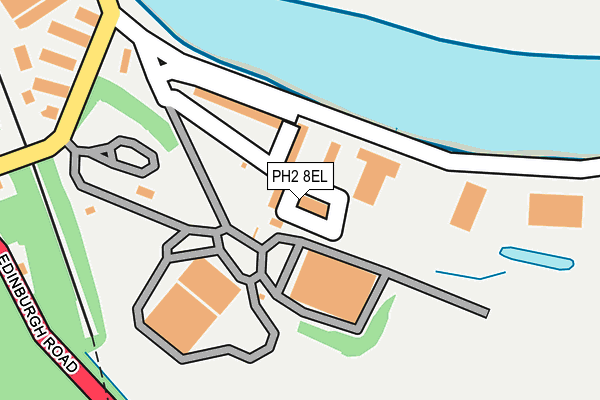 PH2 8EL map - OS OpenMap – Local (Ordnance Survey)