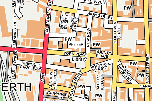 PH2 8EP map - OS OpenMap – Local (Ordnance Survey)