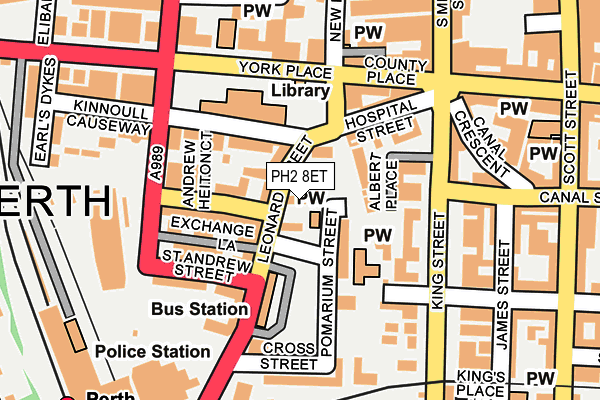 PH2 8ET map - OS OpenMap – Local (Ordnance Survey)