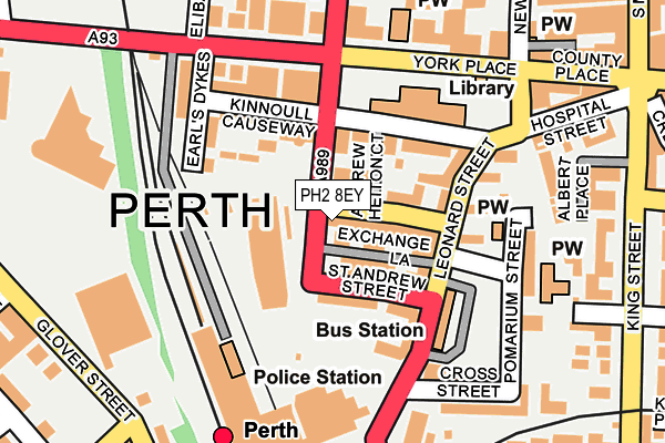 PH2 8EY map - OS OpenMap – Local (Ordnance Survey)